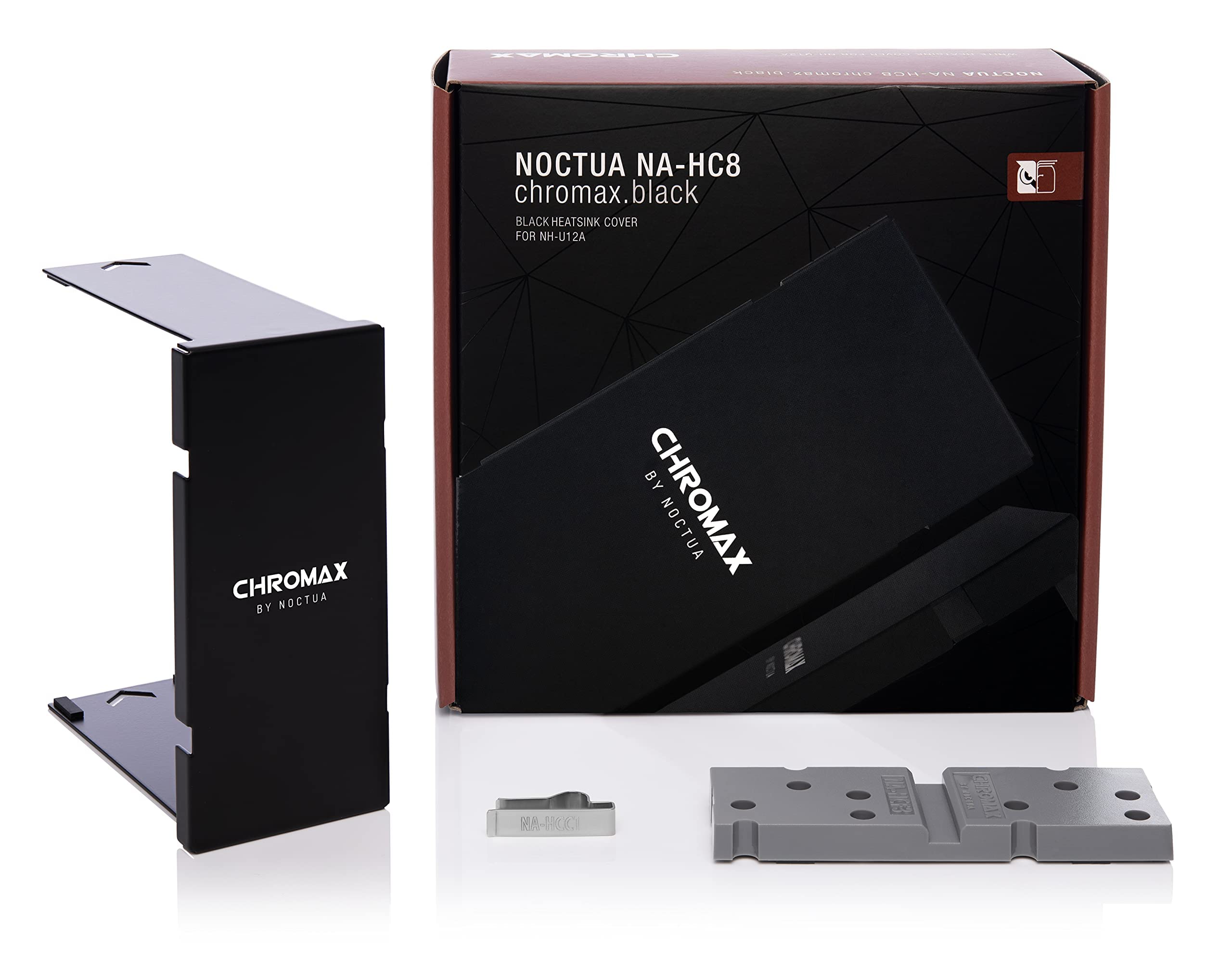 Noctua NH-U12A chromax.Black Premium CPU Cooler with NA-HC8 Heatsink Cover - High Performance Air Cooling for Gaming PC, Workstation & Overclocking - Silent 120mm Fan for Intel/AMD Processors