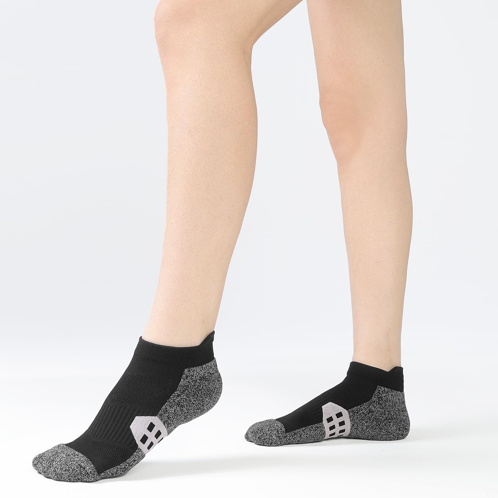 Women's Ankle Compression Socks - 5 Pairs Low Cut Athletic Running Socks with Arch Support for Workout, Sports & Everyday Comfort