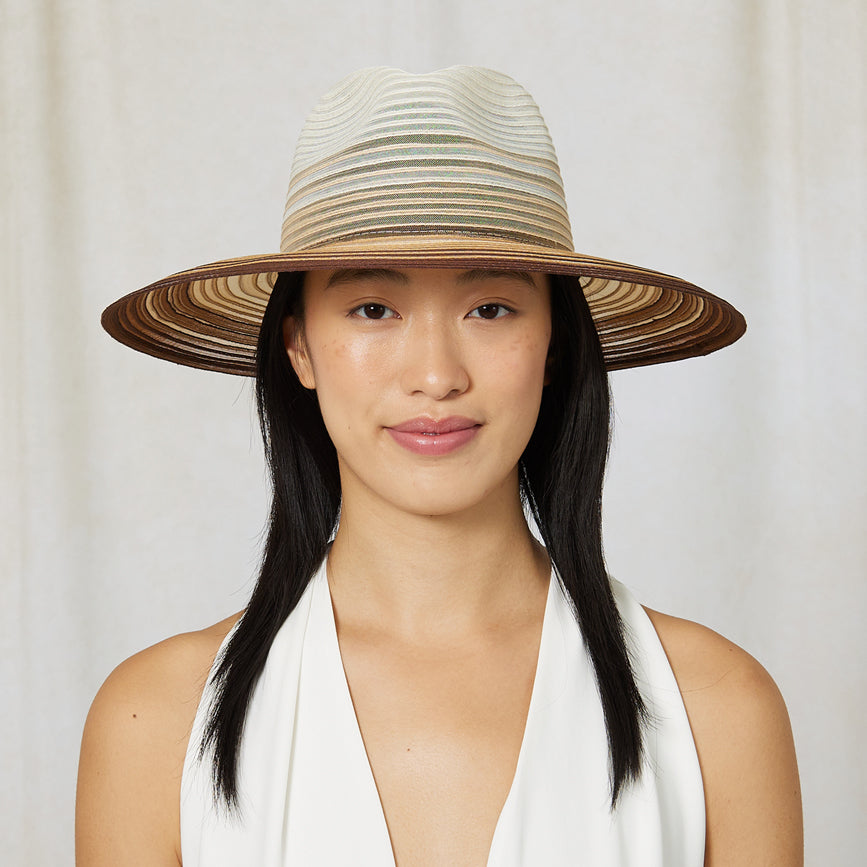 Emmanuelle Packable Fedora Hat - Lightweight Travel Sun Hat for Women - Perfect for Beach Vacations, Outdoor Adventures & Summer Fashion