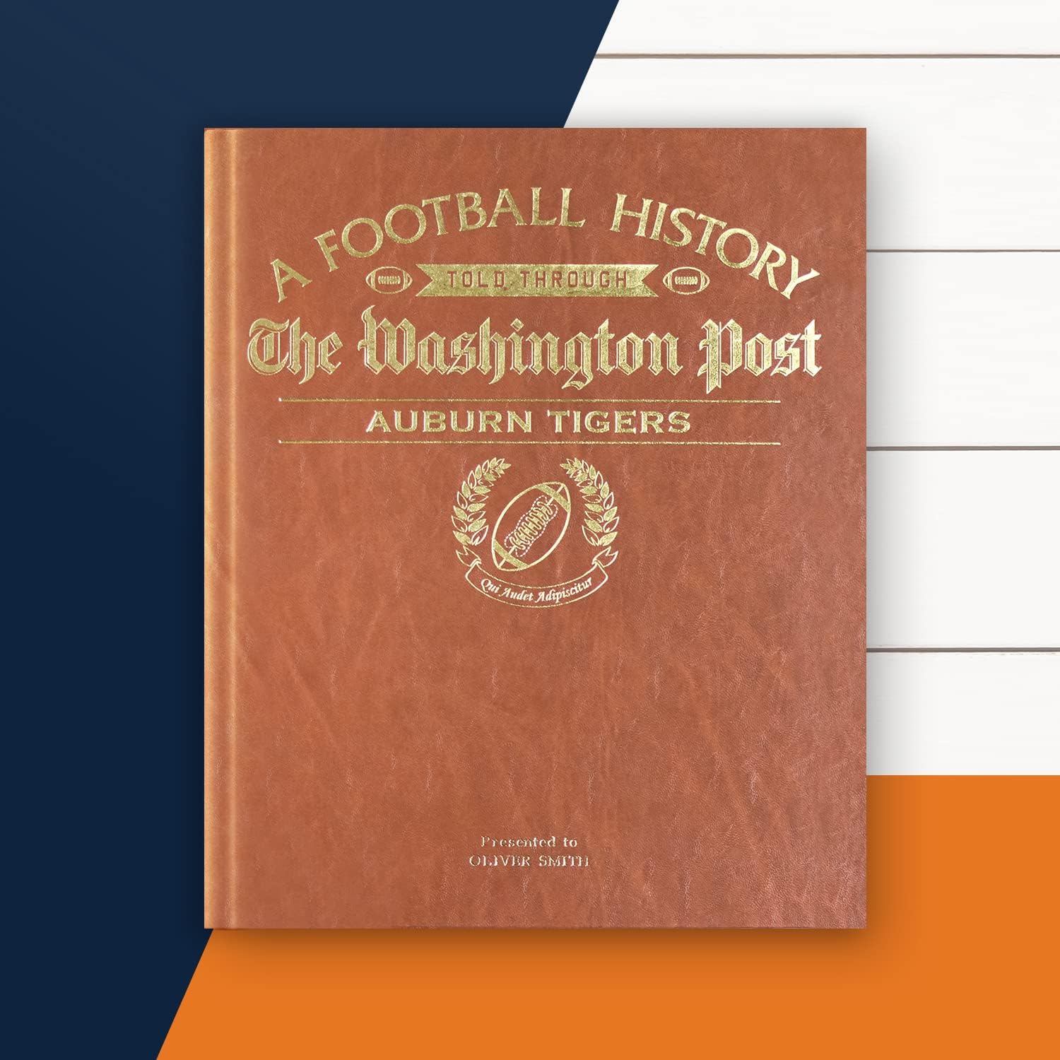 Personalized College Football Newspaper History Book - Custom A3 Large Deluxe Hardcover Gift for Football Fans, Alumni & Students | Perfect for Graduation, Game Day & Memorabilia Collection