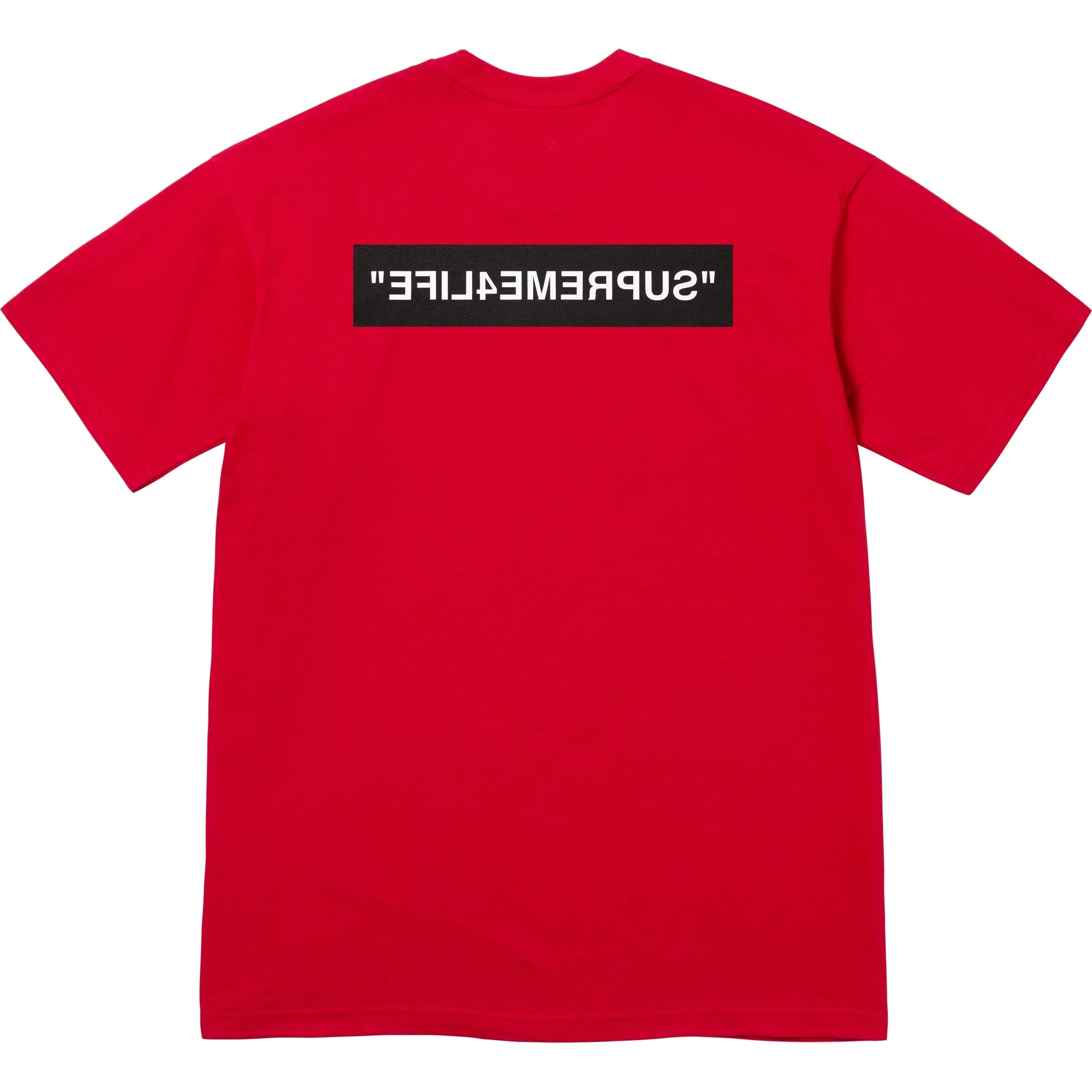 Supreme 4 Life T-Shirt - Red Cotton Streetwear Tee for Men & Women - Perfect for Casual Wear, Street Fashion & Hip Hop Style