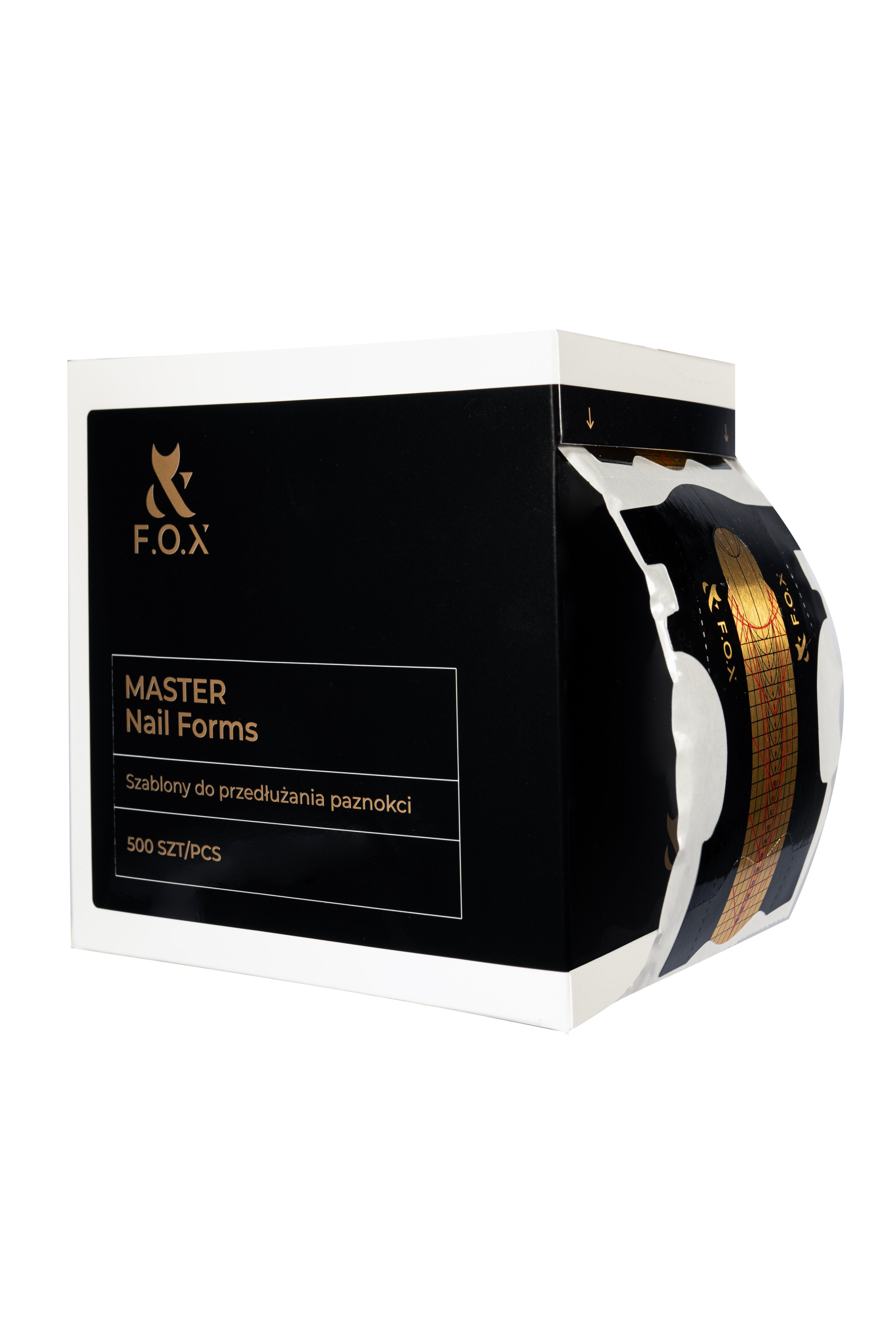 F.O.X Master Nail Forms 500 Pieces - Professional Nail Extension Stickers for Acrylic & Gel Nails - Perfect for Salon, Home Manicure & DIY Nail Art
