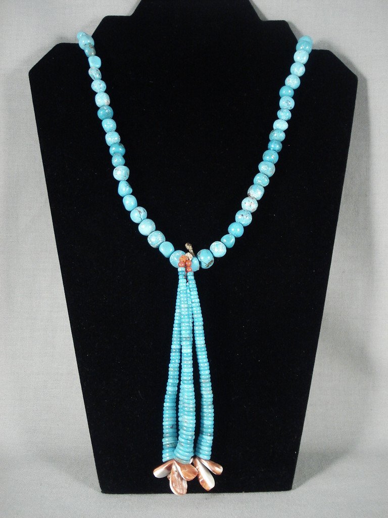 124 Gram Vintage Navajo Native American Jewelry jewelry Turquoise Necklace