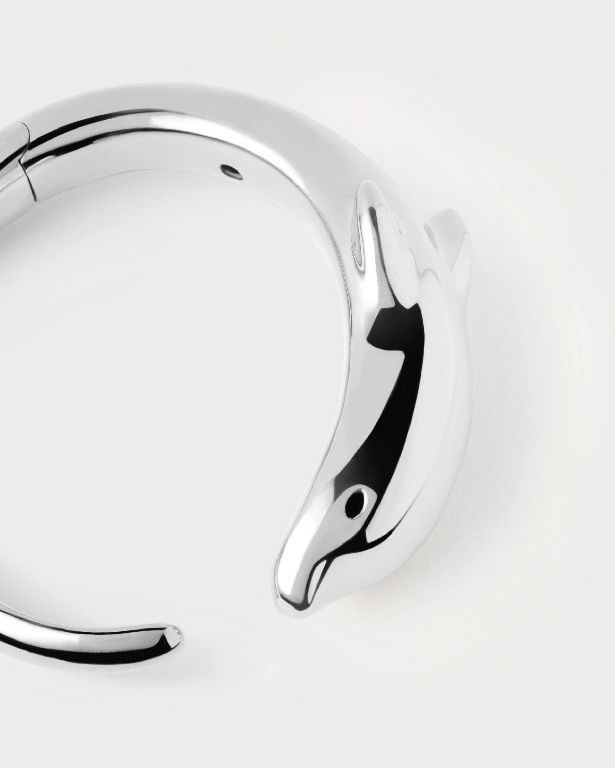 Dolphin Silver Bangle Bracelet for Women - Elegant Sterling Silver Jewelry Gift for Her - Perfect for Beach, Vacation & Everyday Wear