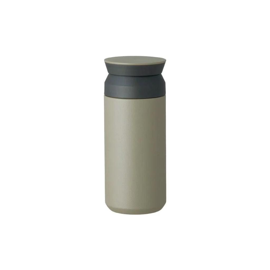 Kinto Travel Tumbler 350ml Insulated Stainless Steel Coffee Mug - Leak Proof, Keep Hot/Cold for Hours - Perfect for Commuting, Camping & Office Use (Khaki)