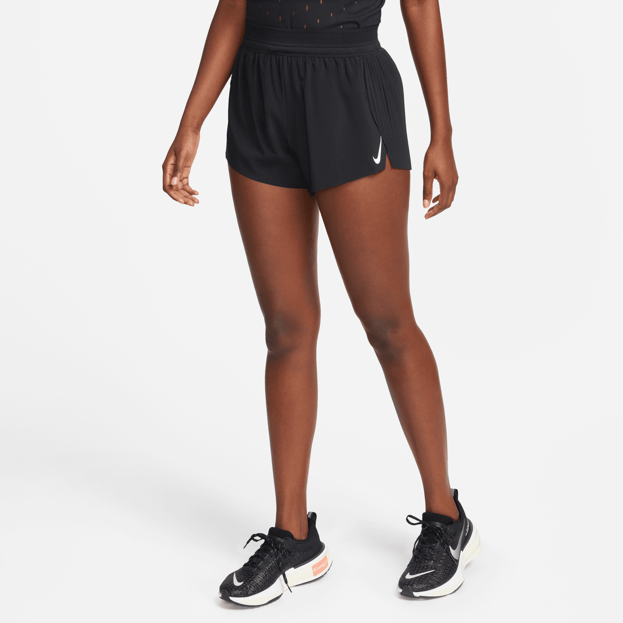 Nike Women's DRI-FIT ADV Aeroswift Mid-Rise Lined Running Shorts - Breathable Quick-Dry 3