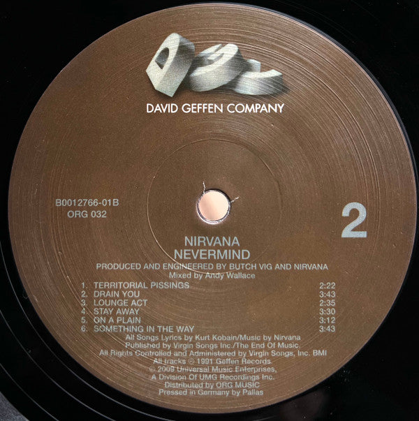 Nirvana Nevermind Vinyl LP Album Reissue Remastered Near Mint (NM/M) - Perfect for Collectors & Vintage Music Lovers