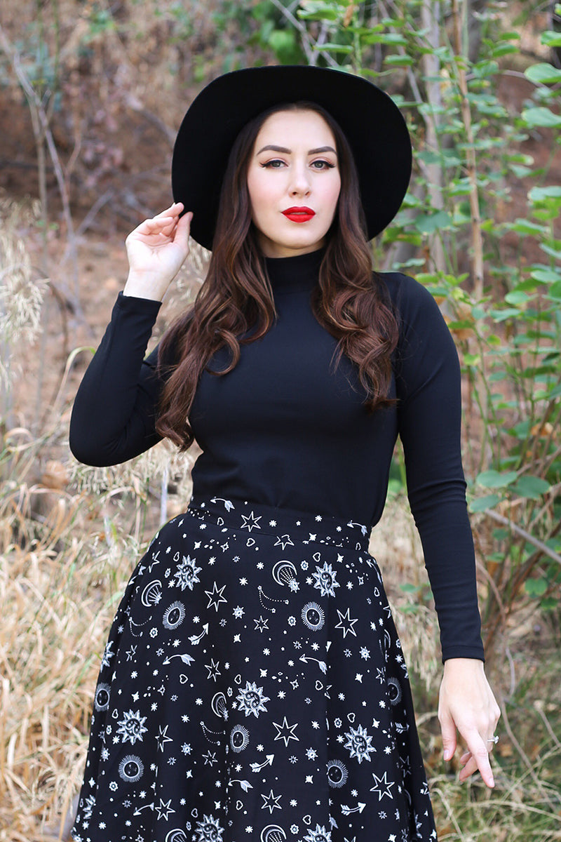 Black Mock Neck Tops for Women - Plus Size Casual Turtleneck Shirts for Work, Layering & Everyday Wear