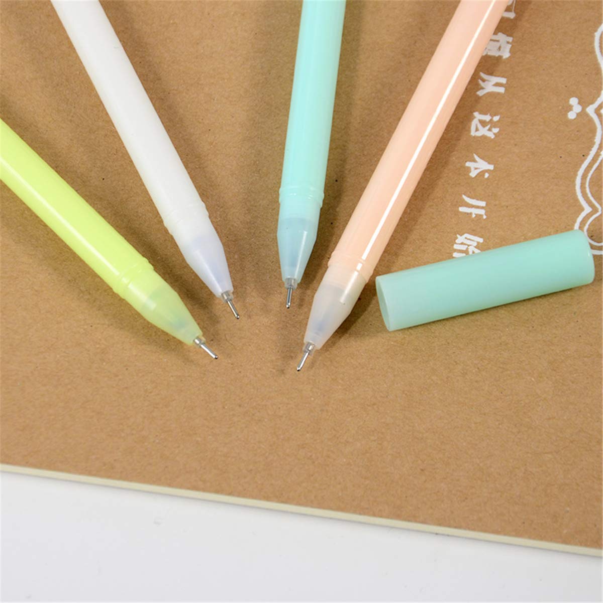 Original Fashion Designed Gel Pens - Cute Cartoon Doughnut-Shaped Ballpoint Pens, Creative Stationery & Office Supplies (6-Pack) for School, Work & Gift Giving