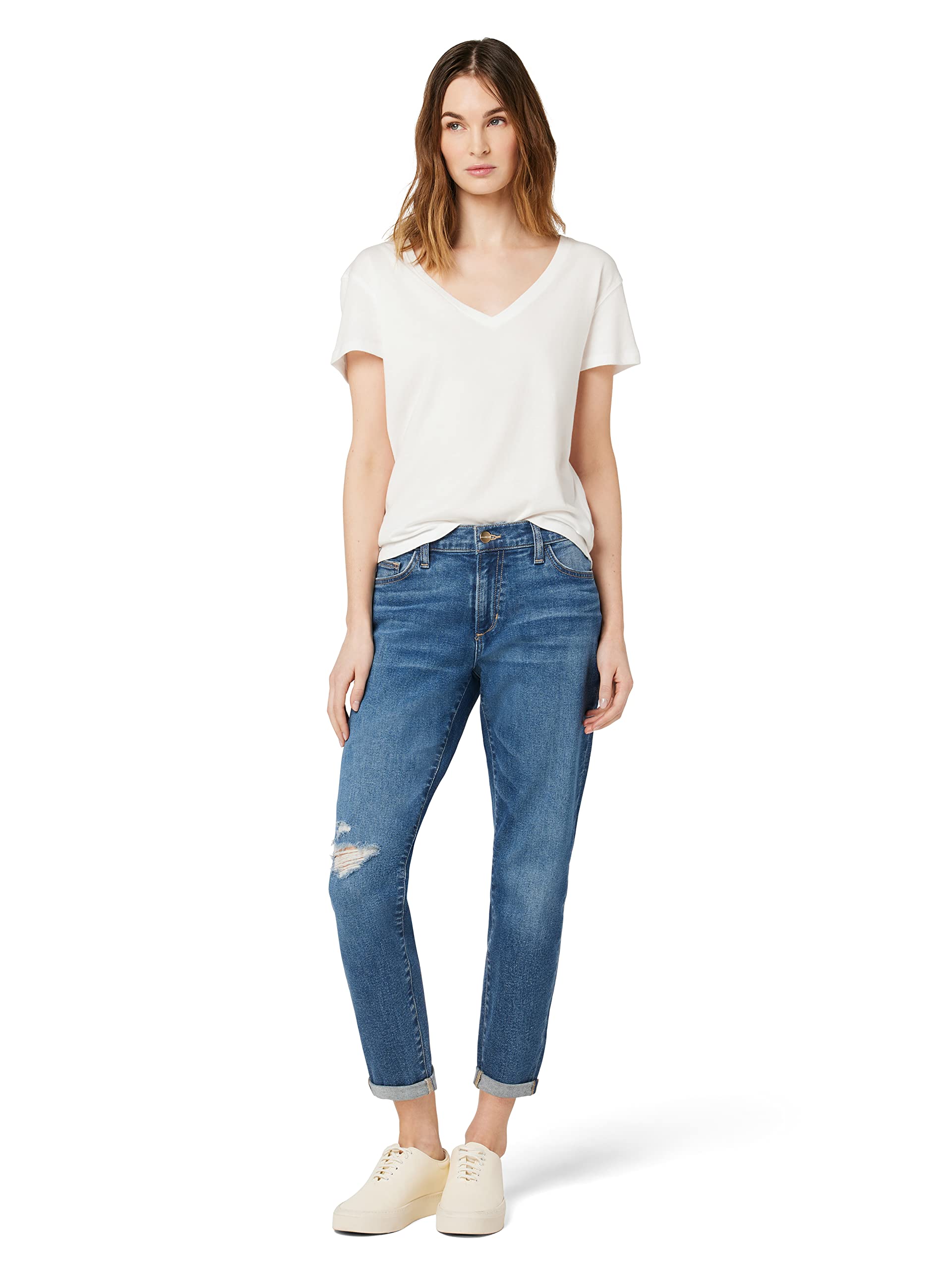 Joe's Women's The Bobby Boyfriend Jeans - High Waist Distressed Denim Pants for Casual Wear & Everyday Outfits