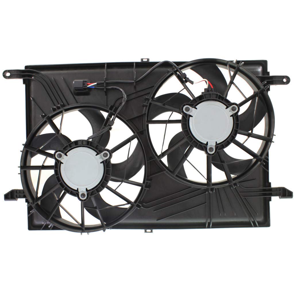 2007-2010 Saturn Outlook Radiator Cooling Fan Replacement - GM3115219 23434158 - Dual Fan Assembly for Engine Cooling & Overheating Prevention | Perfect for Summer Driving & Heavy Loads