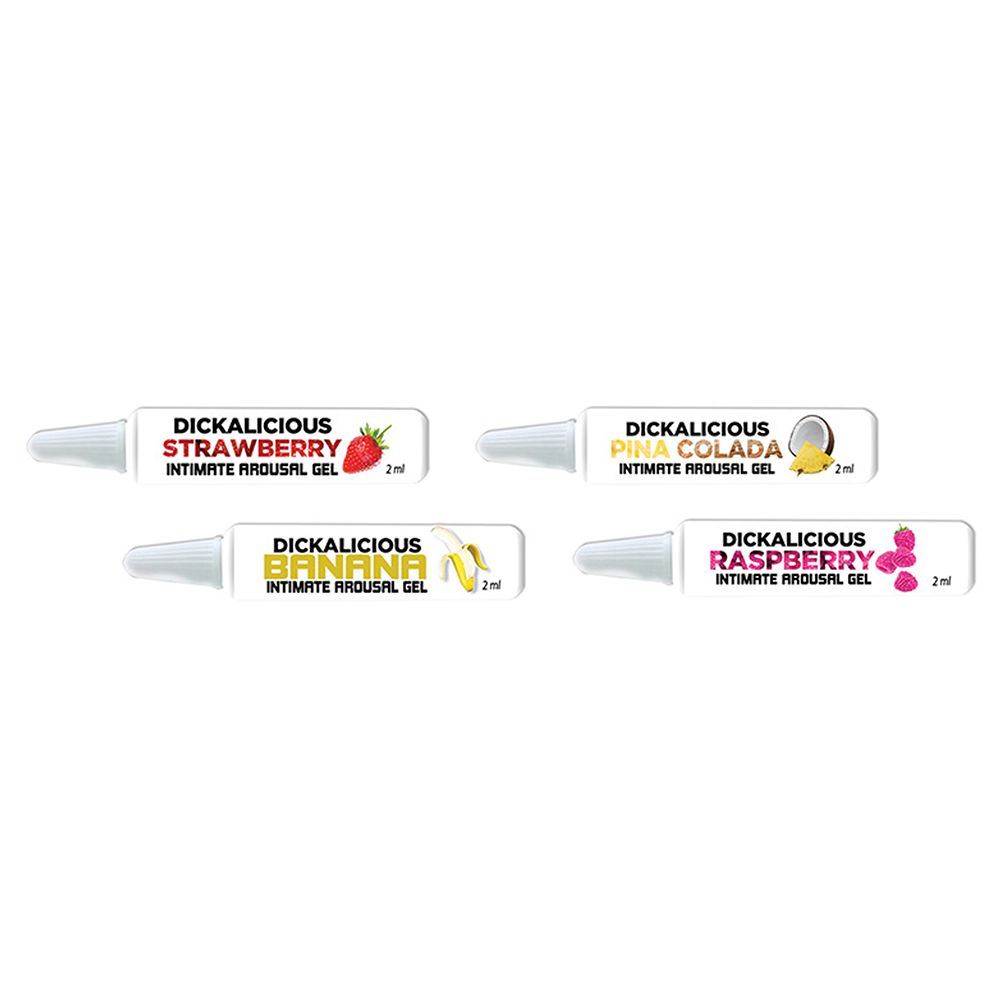 Dickalicious Flavored Intimate Arousal Gel for Couples - Strawberry & Chocolate Pleasure Gel for Enhanced Sensuality & Foreplay - Perfect for Romantic Nights & Spicing Up Relationships