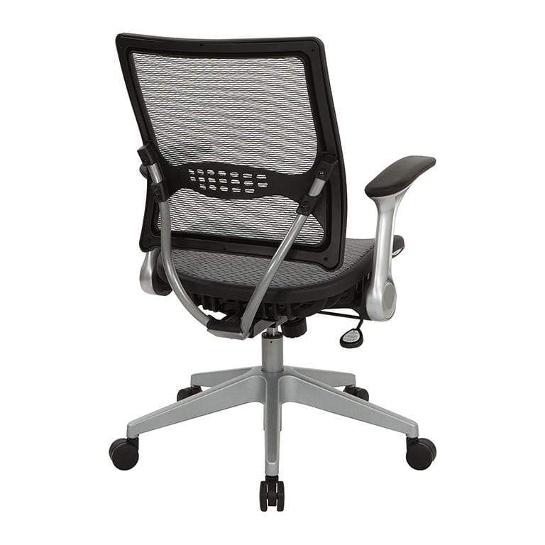 Ergonomic Mesh Office Chair with Air Grid Technology - Adjustable Lumbar Support & Breathable Backrest for Home & Office Workspaces