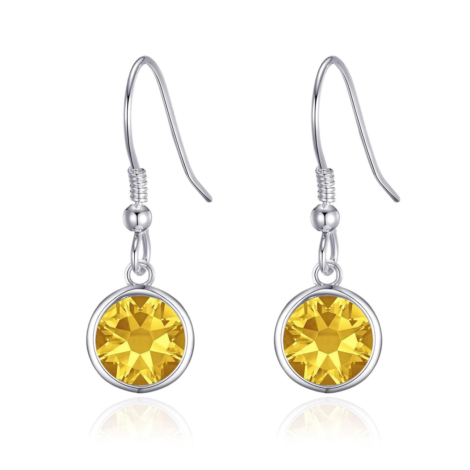 Topaz November Birthstone Earrings for Women - Elegant Gift Idea