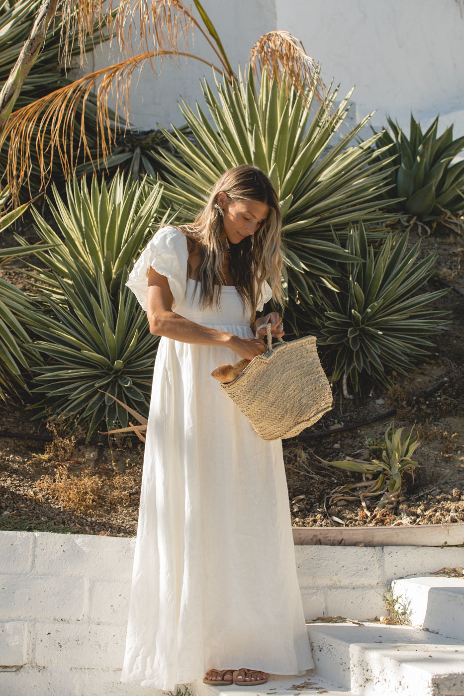 French Riviera Linen Dress for Women - Breathable Summer Beach Dress, Casual Boho Maxi Dress with Pockets | Perfect for Beach Vacations, Resort Wear & Summer Outings