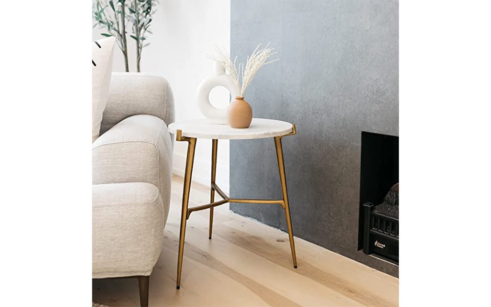Stylish Chad Accent Table - Modern Side Table for Living Room, Bedroom & Office - Perfect for Home Decor & Small Space Furniture