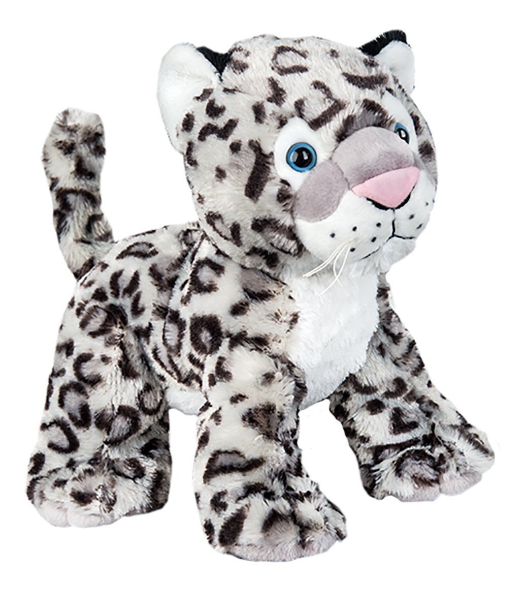 DIY 8 Inch Snow Leopard Stuffed Animal Kit - No Sewing Required | Winter Plush Toy Craft for Kids & Adults | Perfect for Holiday Gifts, Birthday Parties & Creative Playtime