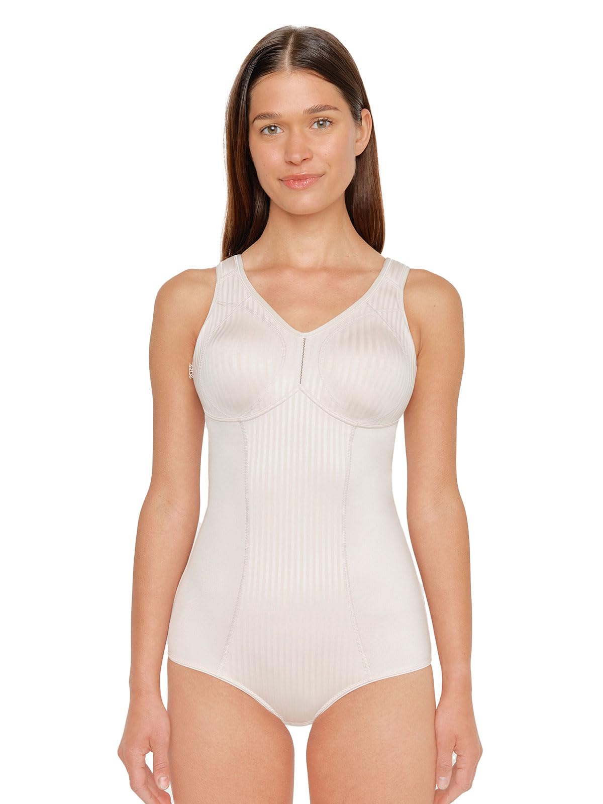 Women's Seamless Non-Wired Bodysuit 6532 - Nude Color Size 36G | Comfortable Shapewear for Everyday Wear & Layering Under Clothes