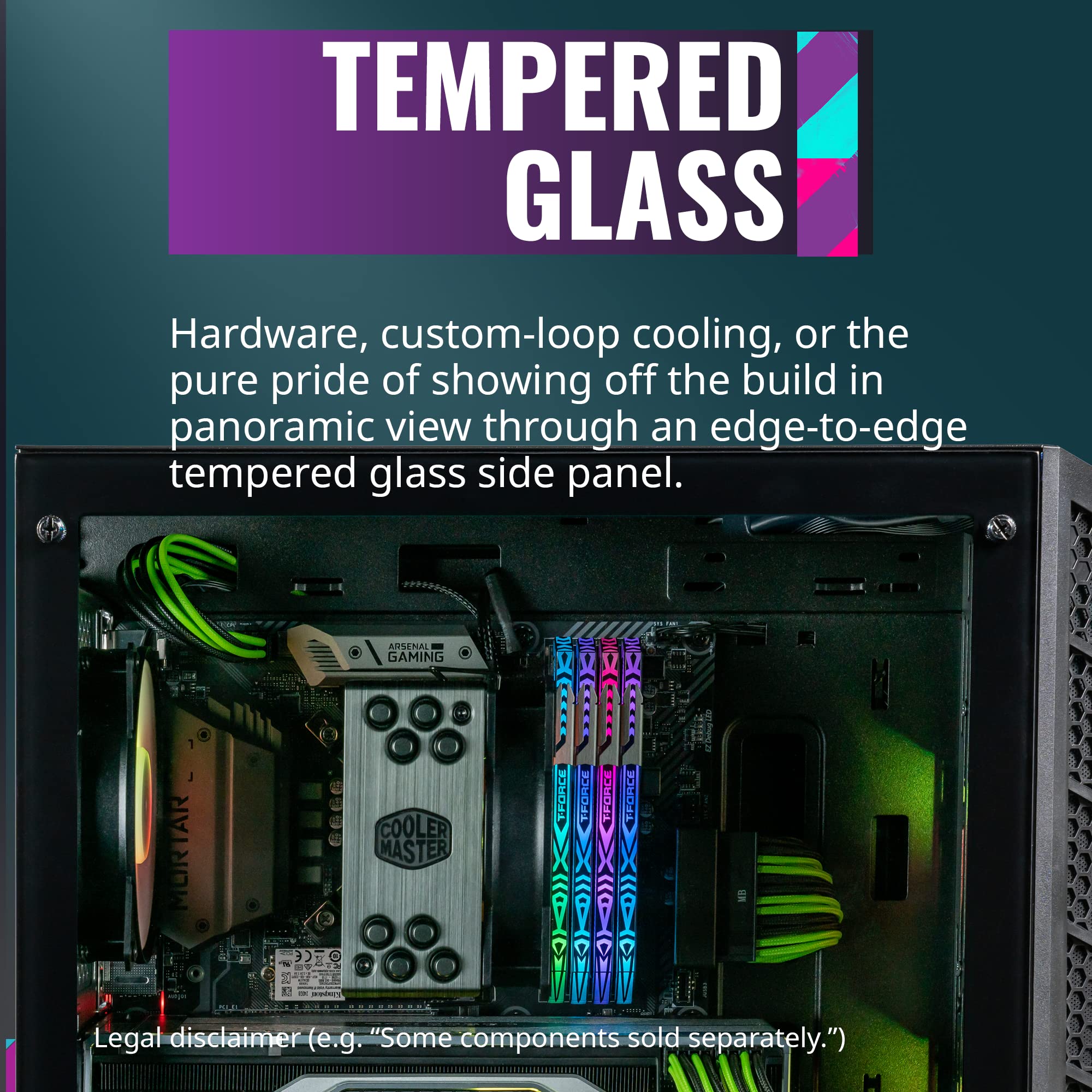 Cooler Master MasterBox MB320L ARGB Micro-ATX PC Case with Dual ARGB Fans, DarkMirror Front Panel, Mesh Intake Vents & Tempered Glass Side Panel - Ideal for Gaming Rigs and Custom PC Builds