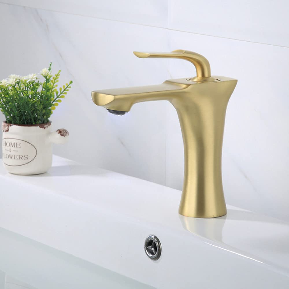 SDCVRE Polished Chrome Deck Mounted Bathroom Sink Faucet - Hot & Cold Water Basin Mixer Tap for Lavatory (Model SLT167) | Perfect for Modern Home Bathrooms & Powder Rooms