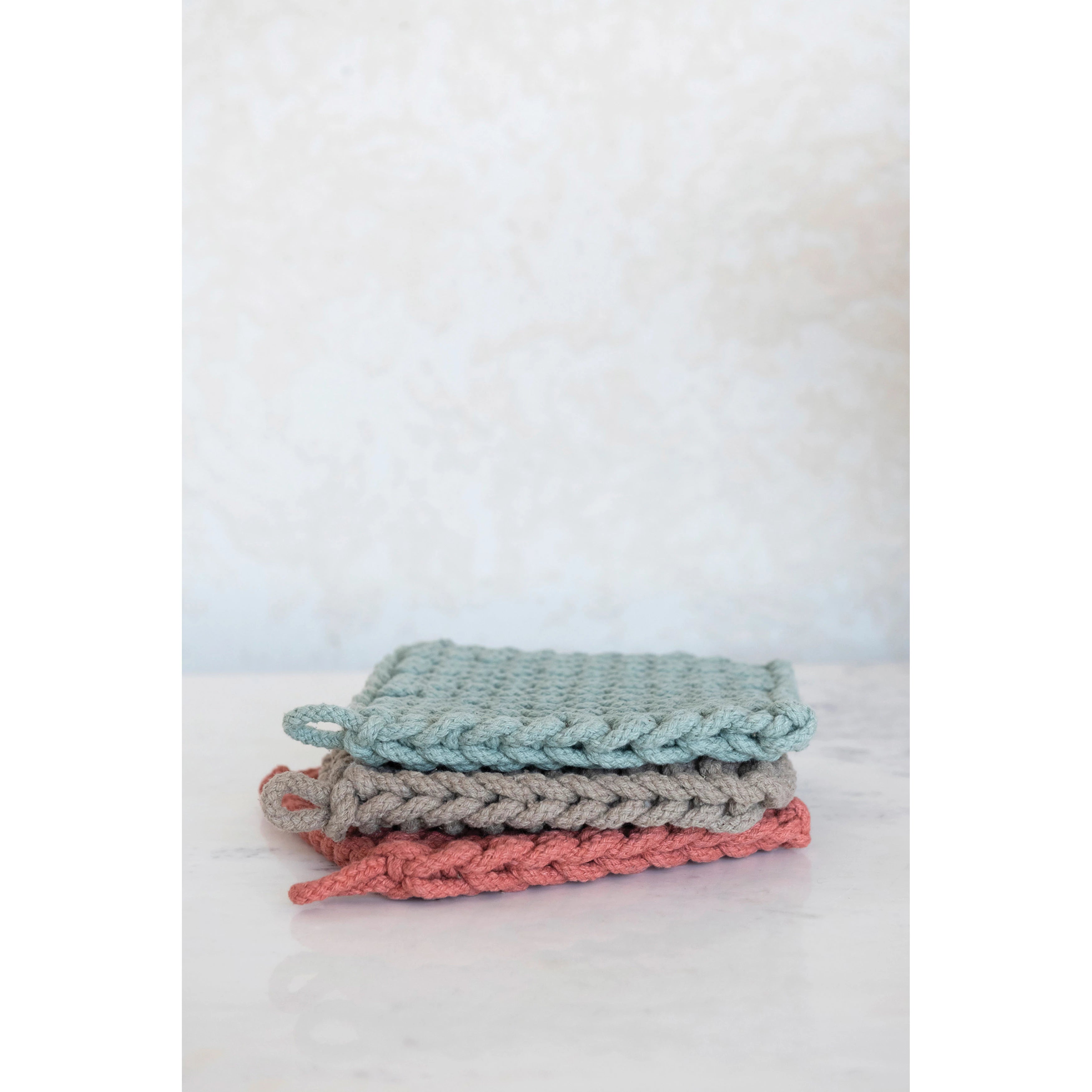 Handmade Crochet Pot Holder Set - Heat Resistant Kitchen Accessories for Cooking, Baking & Serving - Perfect for Hot Pans, Dishes & Trivets