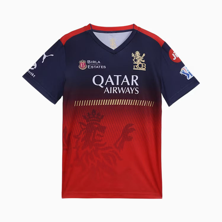 Royal Challengers Bangalore (RCB) 2025 Official Youth Replica Cricket Jersey - Perfect for IPL Matches, Fan Events & Cricket Enthusiasts