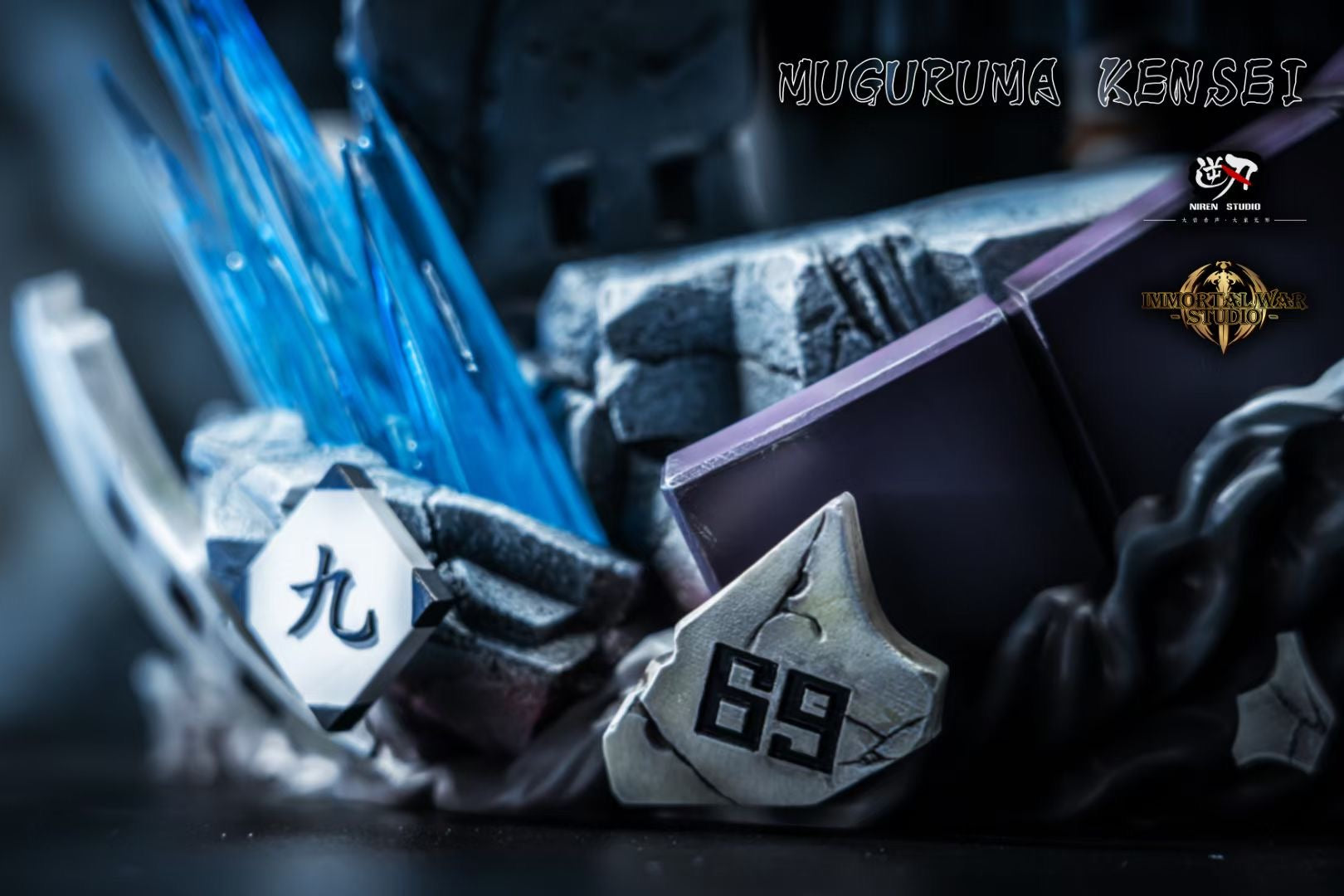 Niren x IW Studio Kensei Muguruma Anime Figure - Bleach Six Chariots Fist West Collectible for Fans | Perfect for Display, Anime Collections, and Gift Giving