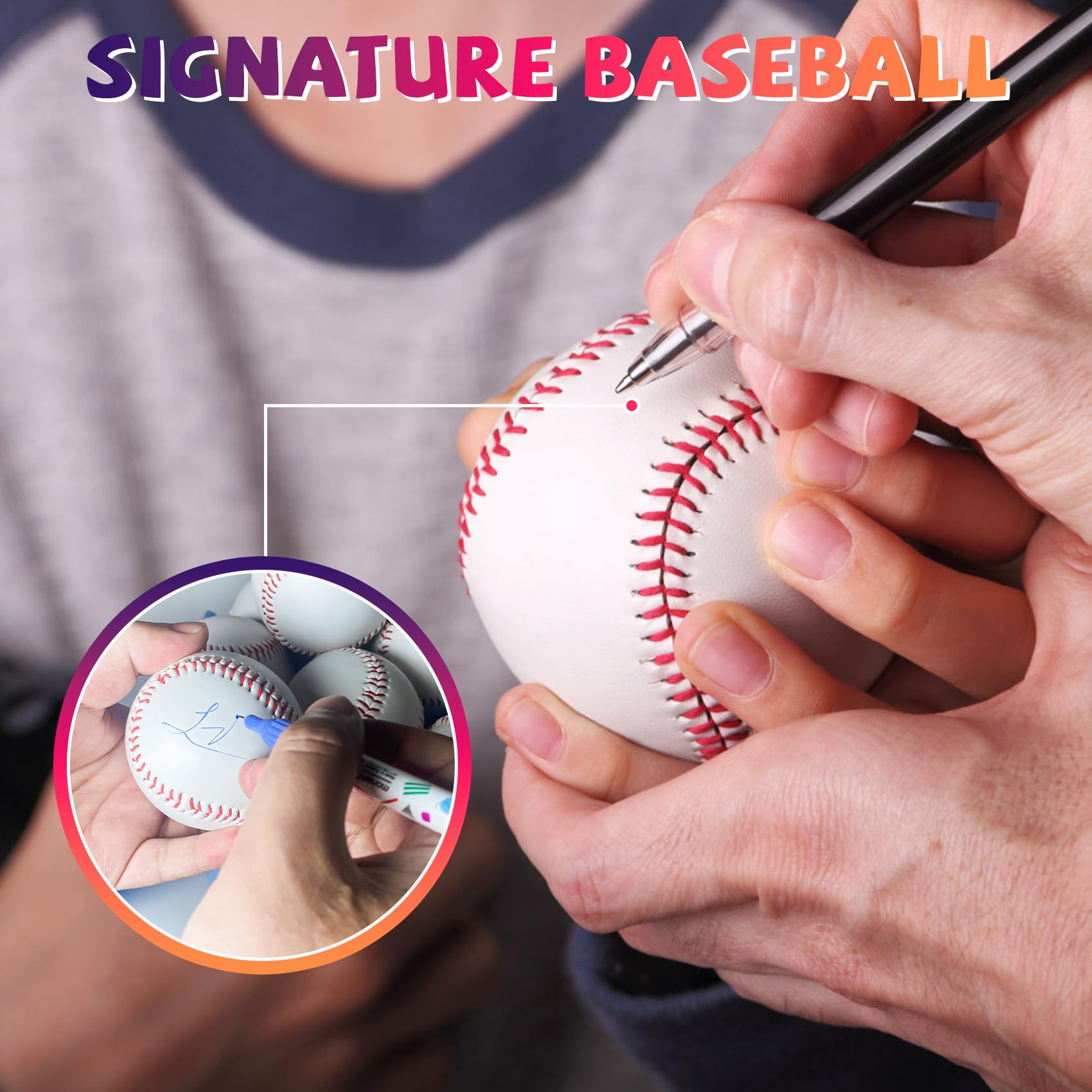 Standard Size T-Ball Training Baseballs - Soft & Safe Reduced Impact Baseballs for Kids | Unmarked Practice Balls for League Play, Pitching, Hitting, Batting & Fielding | Great for Autographs & Youth Baseball Training (Pack of 3)