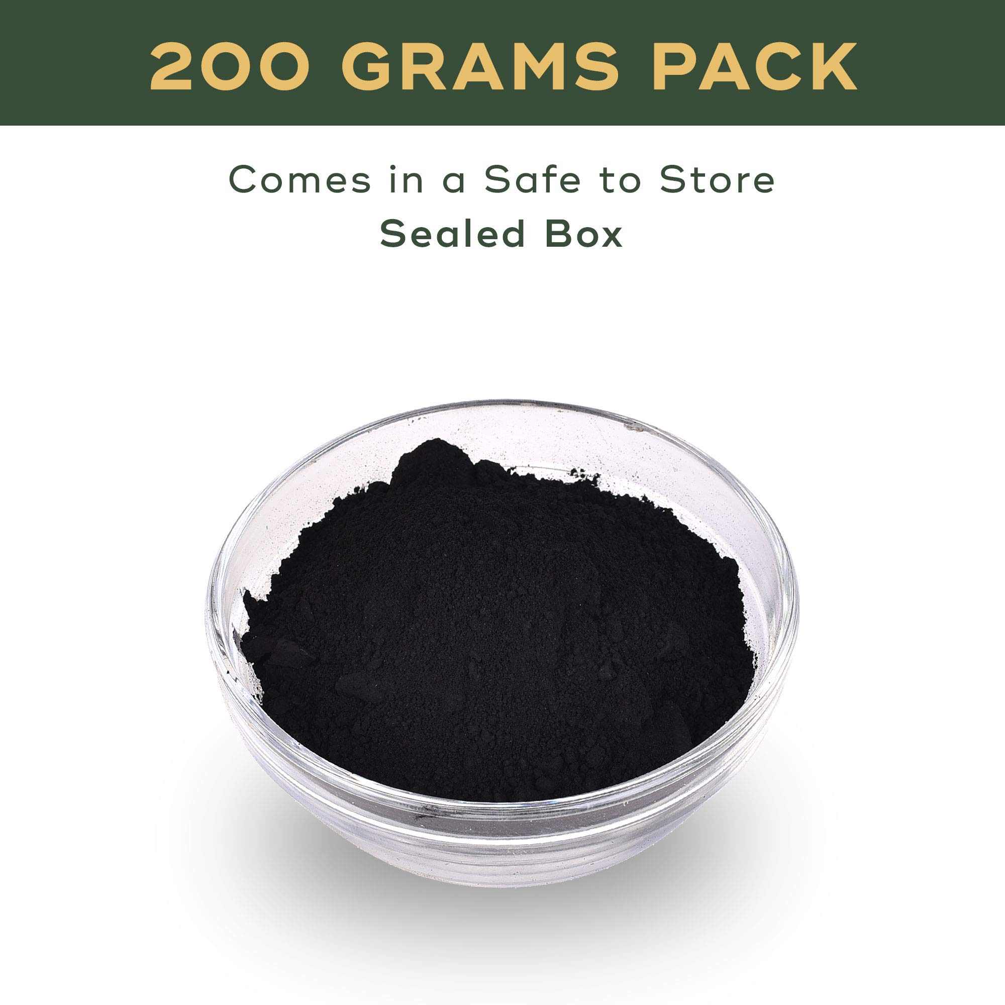 BRM Herbals Activated Charcoal Powder - 200g | Natural Detox for Face, Hair & Body | DIY Beauty, Skincare, Soap Making | Perfect for Face Masks, Teeth Whitening & Deep Cleansing | Vegan & Cruelty-Free