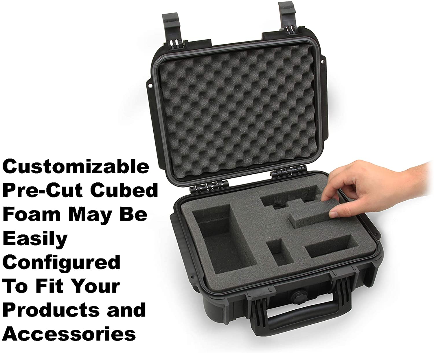 CASEMATIX Graded Coin Holder Case - Waterproof Storage Box for PCGS & NGC Coin Slabs (Fits 55+ Slabs) - Customizable Foam & Padlock Included - Perfect for Coin Collectors & Secure Display at Home or Shows