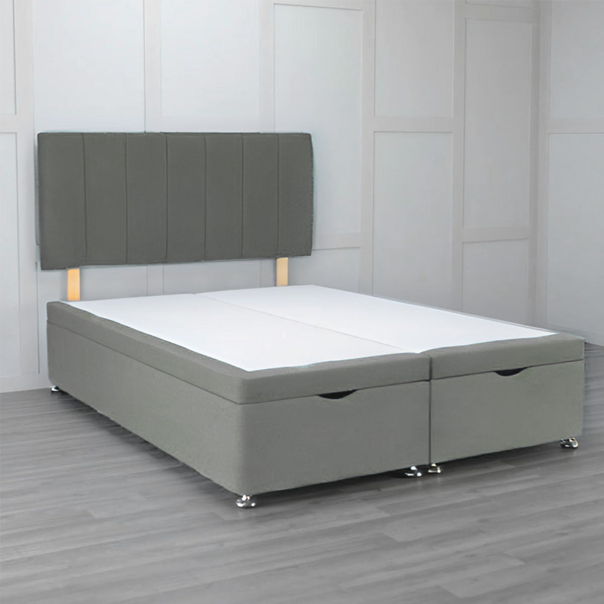 Front Opening Ottoman Bed Base with Storage - Space Saving Bed Frame for Small Rooms & Apartments | Perfect for Extra Storage & Guest Beds