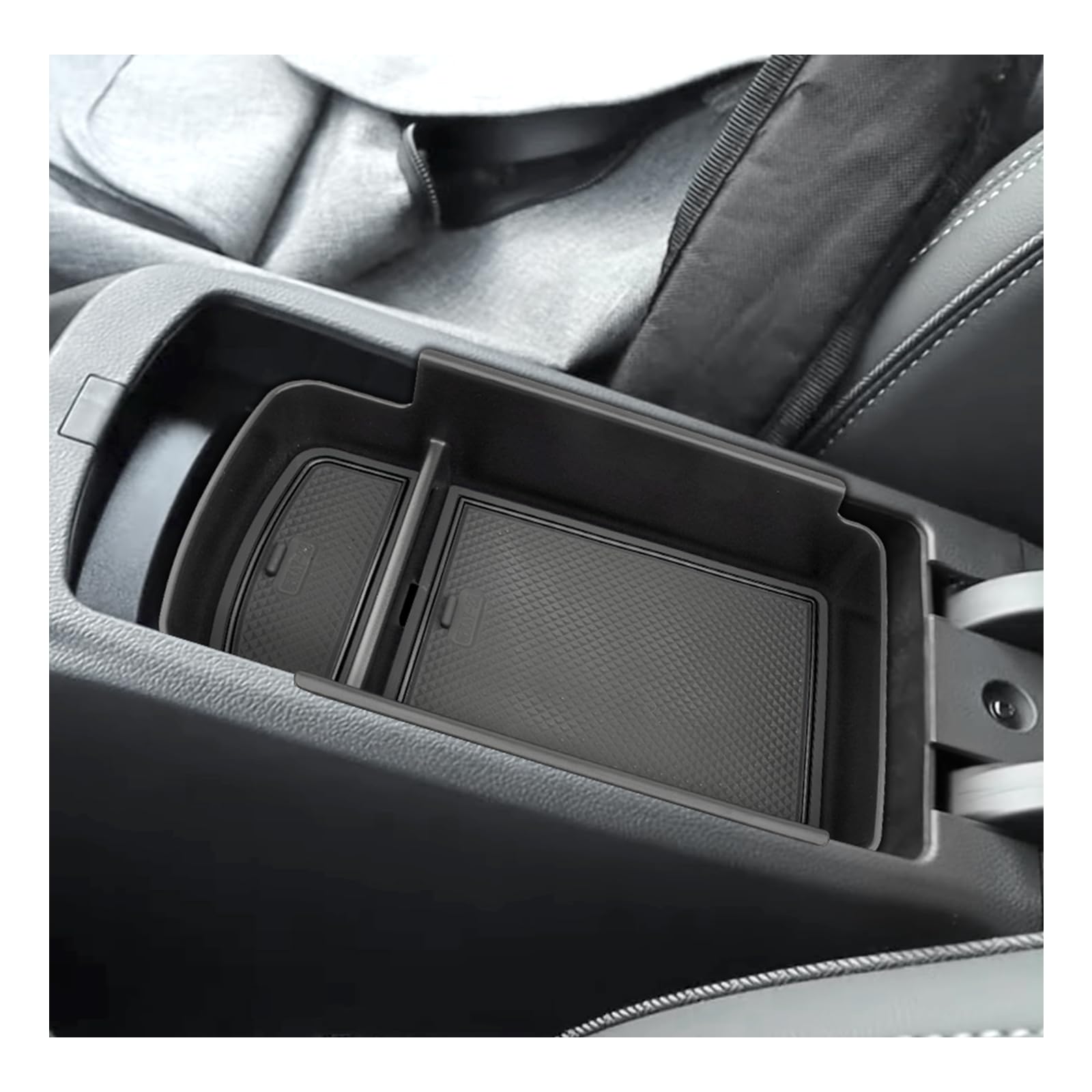 2024-2025 Buick Envista Center Console Organizer - Black Armrest Tray Storage Accessory | Perfect for Car Organization, Snacks, Phones & Road Trips