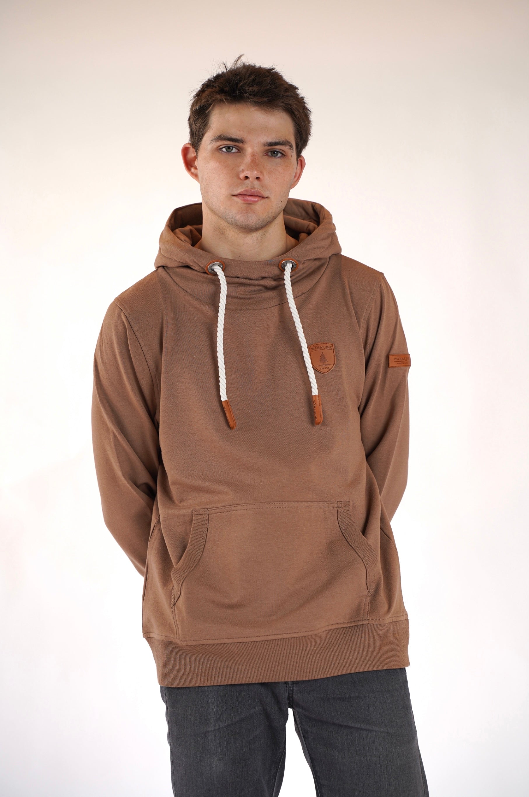 Premium Cascade Mocha Hoodie for Men & Women | Soft Cotton Blend Pullover | Cozy Casual Wear for Fall & Winter | Perfect for Outdoor Activities, Lounging & Travel