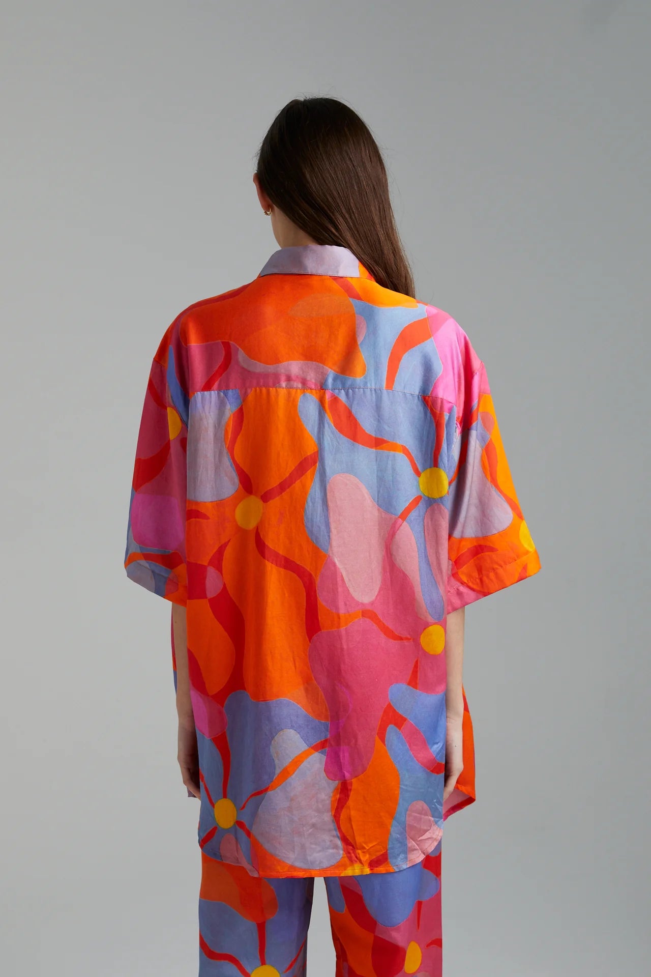 Big Shirt Melted Blooms - Oversized Floral Print T-Shirt for Women | Casual Wear, Summer Outfits & Street Style Fashion