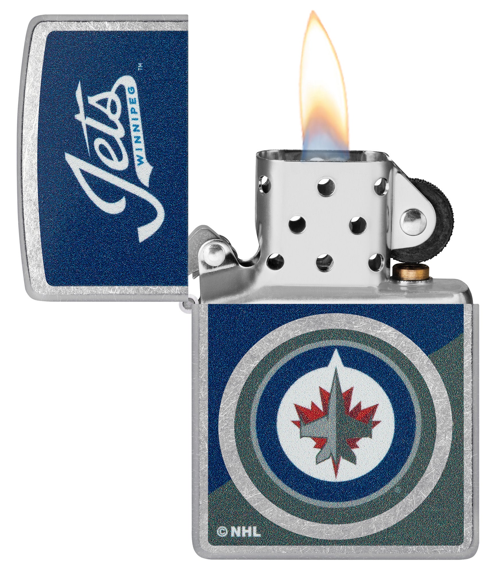 Winnipeg Jets Color Image Street Chrome - Premium NHL Hockey Team Decal for Cars, Laptops, and Windows - Show Your Team Spirit Anywhere