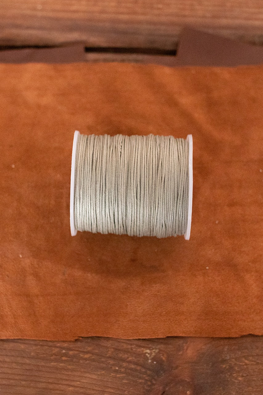 Premium Saddler Yarn Thread (1.1mm & 1.3mm) - Steel Grey Color for Leather Craft, Upholstery & Shoe Repair | Heavy Duty Waxed Thread for Saddles, Bags & DIY Projects