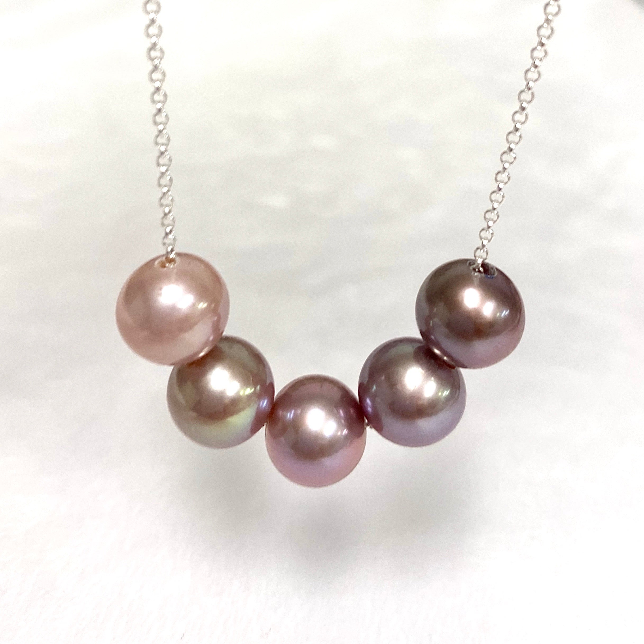 AURA Purple Ombré Crystal Necklace (N365) - Elegant Jewelry for Women, Perfect for Parties, Weddings & Everyday Wear