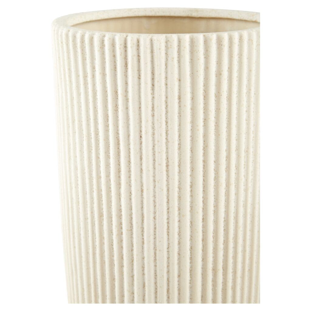 Cyan Design 11199 Large White Harmonica Vase - Elegant Home Decor for Living Room, Dining Table & Wedding Centerpieces