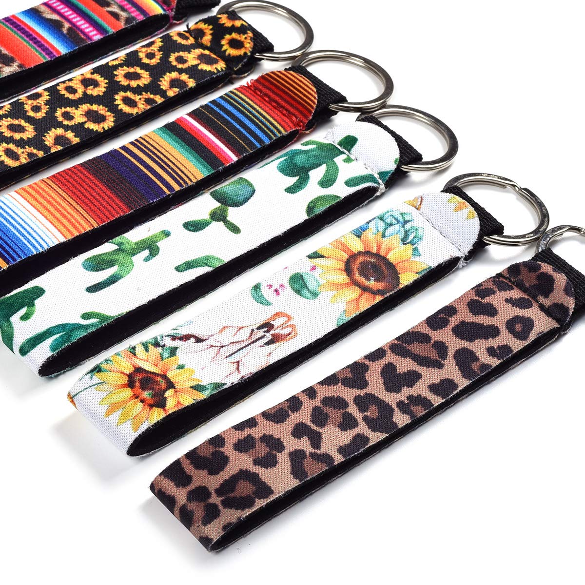 ARRLSDB 6 Pack Chapstick Holder Keychain - Neoprene Lip Balm Keychain Holder for Keys, Purse & Backpack - Waterproof & Durable (Multicolor) - Perfect for Hiking, Travel & Daily Use