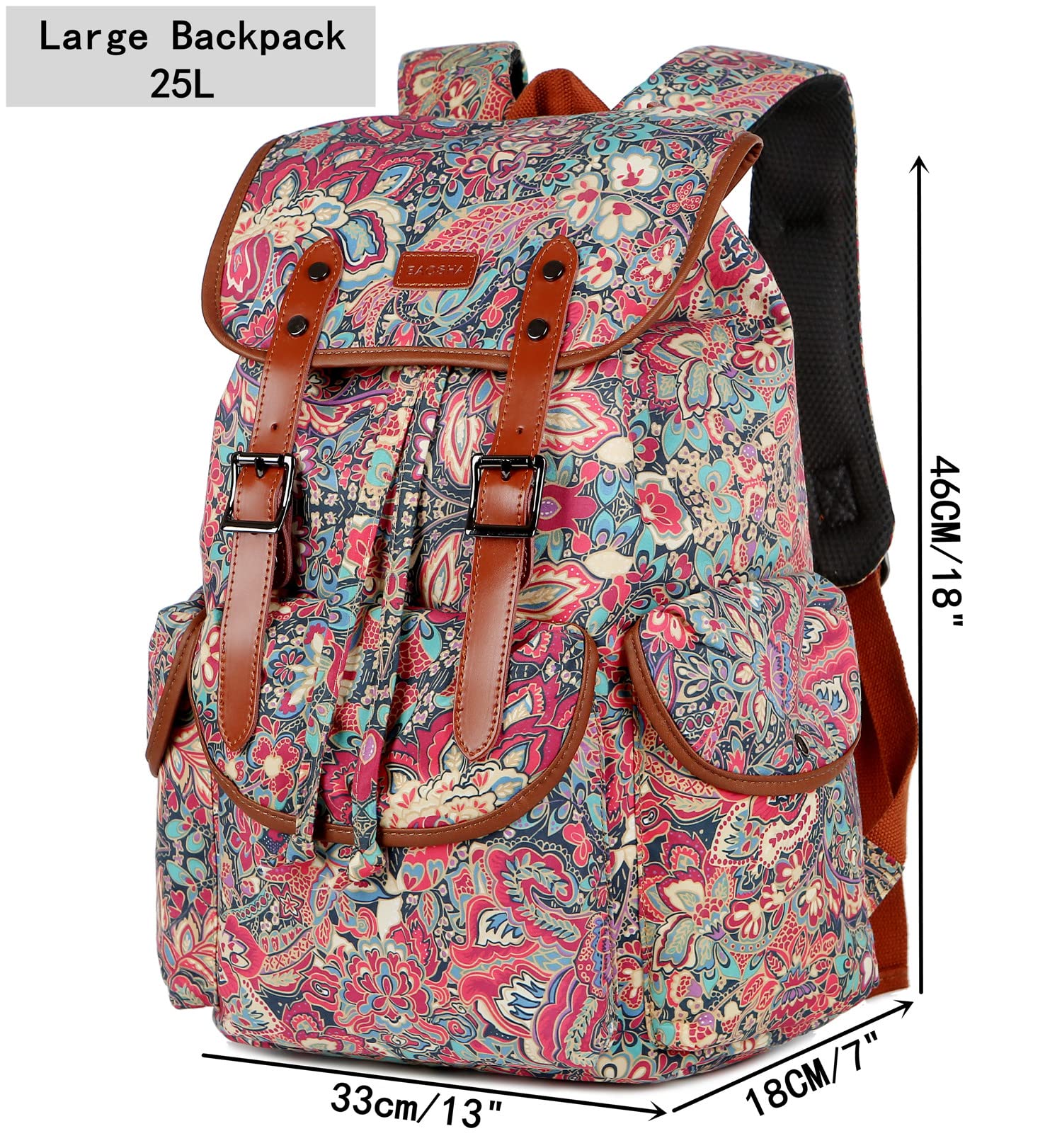 Large Women's Laptop Backpack 15.6 Inch - Waterproof Travel Hiking Backpack with USB Charging Port & Free Toiletry Bag - Perfect for Work, School, College & Outdoor Adventures (CN-01 HS)