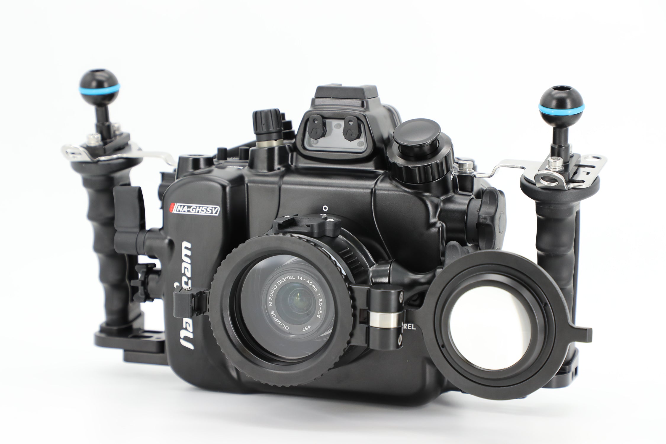 Waterproof Underwater Housing for Panasonic Lumix GH5/GH5S/GH5II Cameras - HDMI 2.0 Support - Ideal for Scuba Diving, Snorkeling & Underwater Photography