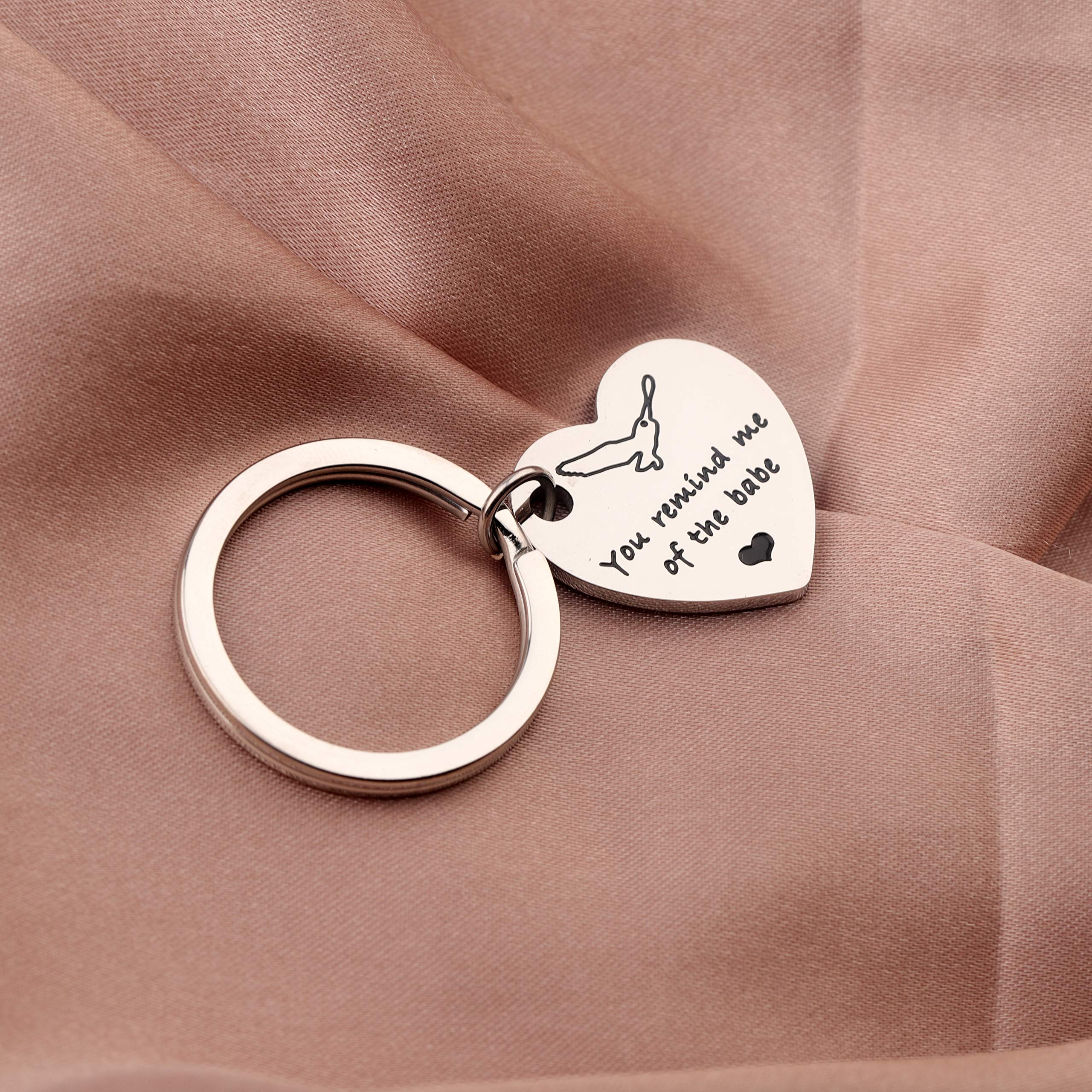 SEIRAA 'You Remind Me of the Babe' Movie Quote Keychain - Perfect Gift for Labyrinth Fans & Jewelry Collectors - Great for Cosplay, Birthday Presents & Pop Culture Accessories