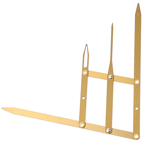 Golden Ratio Calipers - Stainless Steel Adjustable Eyebrow Ruler Tool for Tattoo, Makeup & Microblading | Perfect for Artists, Beauticians & Cosmetic Professionals