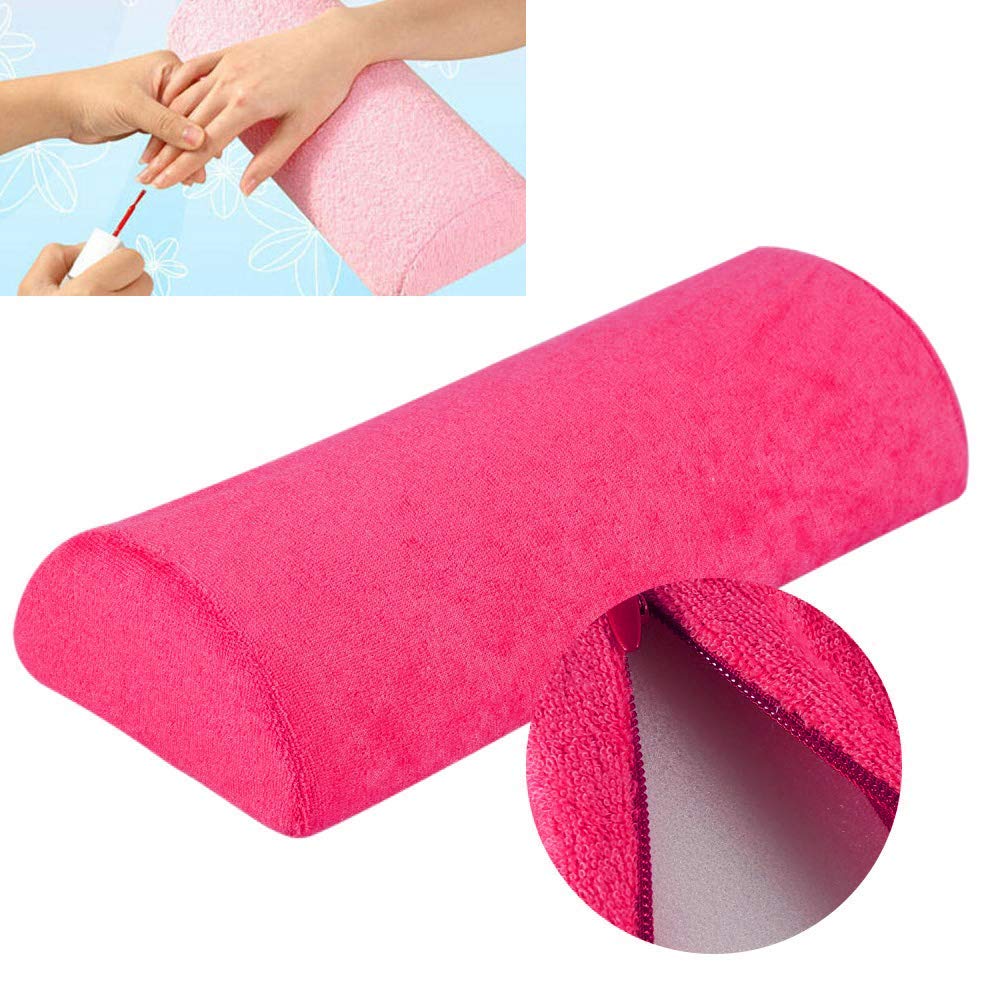 **Detachable & Washable Nail Art Hand Rest Cushion - Soft Sponge Salon Pillow for Manicure & Pedicure (Black) | Perfect for Nail Salons, Home Spa & Professional Use**
