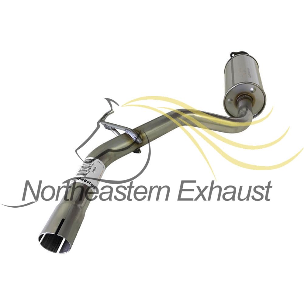 Stainless Steel Exhaust Resonator Pipe for Honda Civic 2001-2005 1.7L | Direct Fit Replacement Part with Gasket & Clamp | Improves Engine Performance & Sound | Perfect for Car Enthusiasts & DIY Mechanics