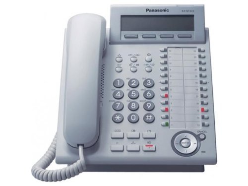 Panasonic KX-DT343 Corded Business Phone - White (Certified Refurbished) | VoIP Desk Phone for Office & Call Centers | Reliable Communication Solution
