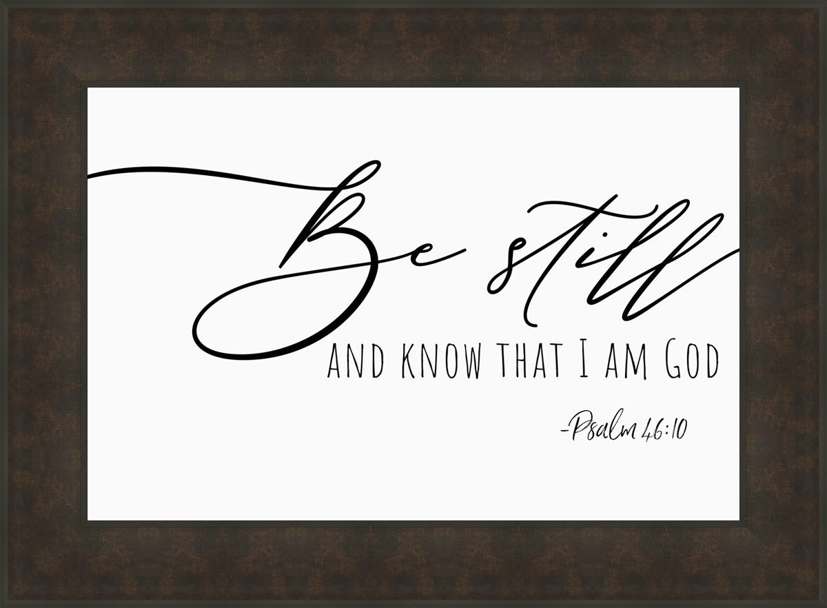 Be Still By Paige Tilly - Inspirational Wall Art Decor for Home & Office - Perfect for Living Room, Bedroom or Gift Giving