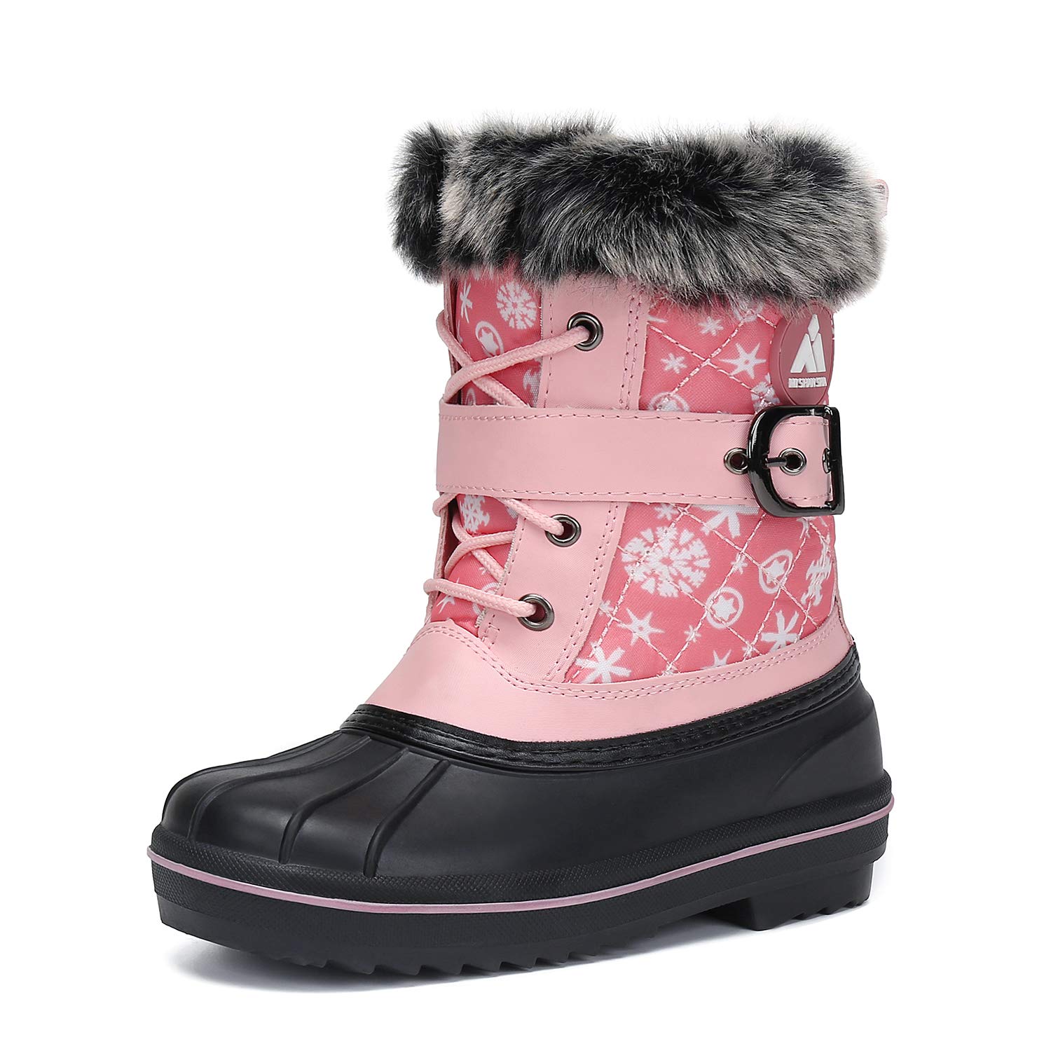 Mishansha Boys & Girls Winter Snow Boots - Warm, Anti-Slip, Waterproof Cold Weather Shoes for Toddler, Little & Big Kids | Outdoor Play, Snow Day & Winter Activities