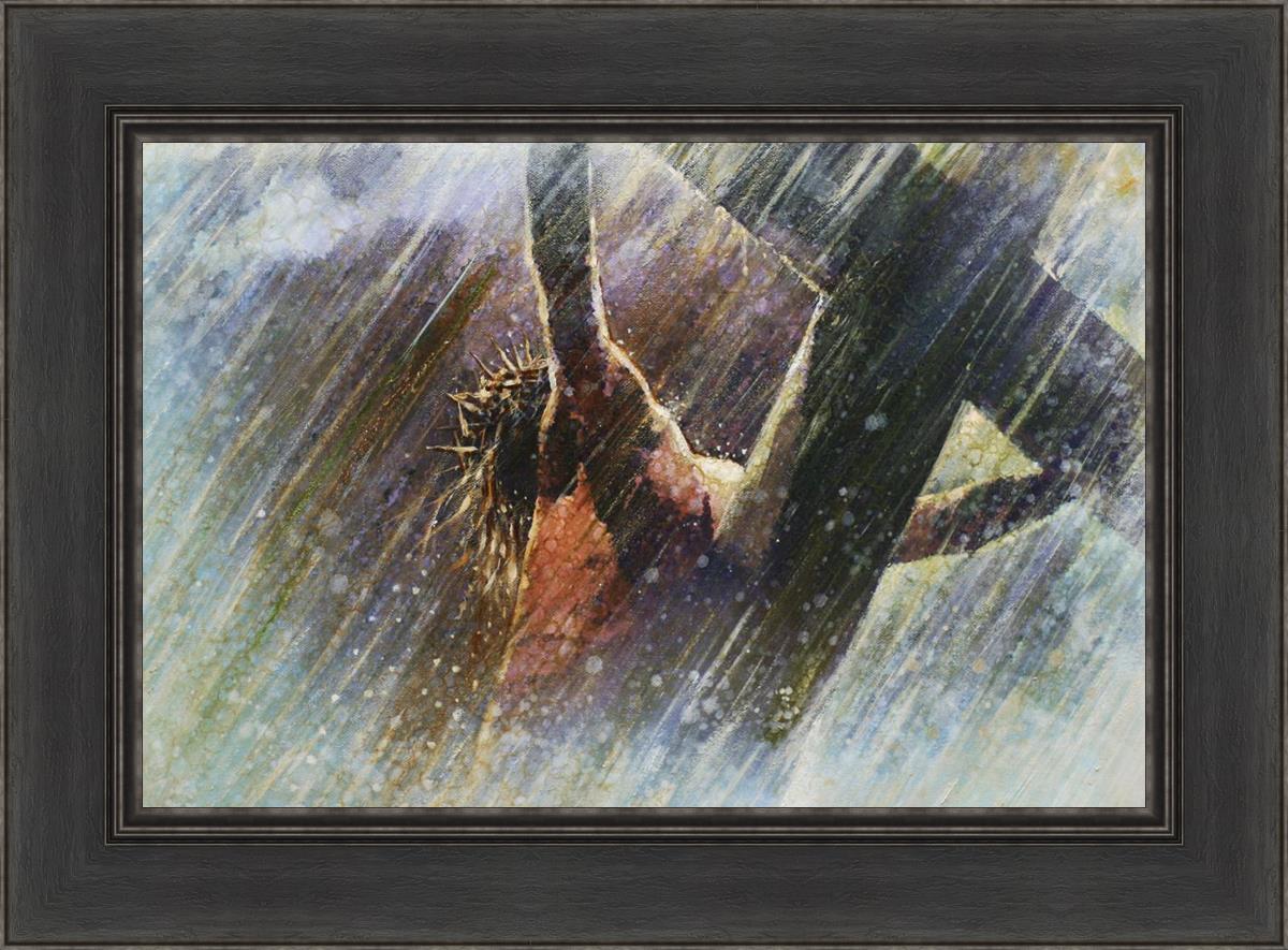 Yongsung Kim Crucifixion Painting - Religious Wall Art for Home & Church Decor - Perfect for Prayer Rooms, Christian Gifts, and Spiritual Spaces