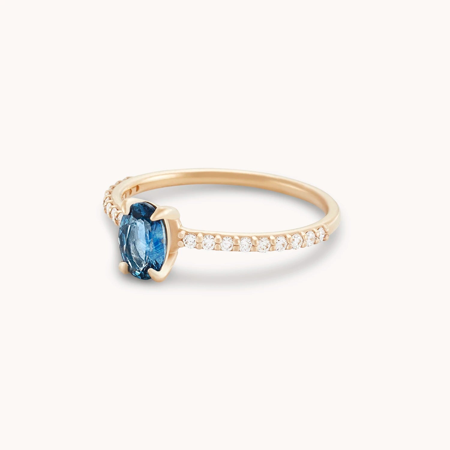Unique Sapphire Blue Oval Ring – Handcrafted One-of-a-Kind Jewelry for Women | Perfect for Weddings, Anniversaries & Special Occasions